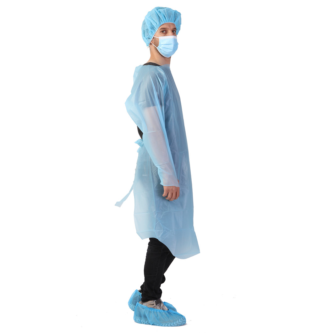 Factory Supply Waterproof CPE Disposable Gown