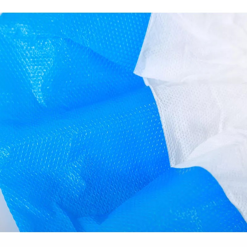 Factory Wholesale Customized Disposable Blue half laminated PP+CPE nonwoven Shoe Cover